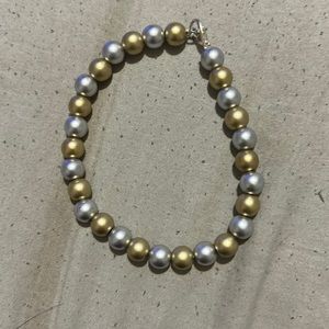 Silver And Gold Bracelet